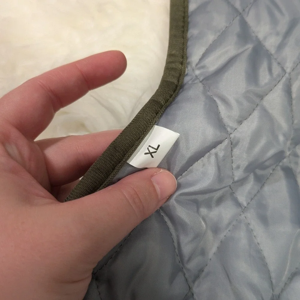 New Dog Rain Coat Waterproof Winter Jacket Pet Apparel Olive Green - Extra Large